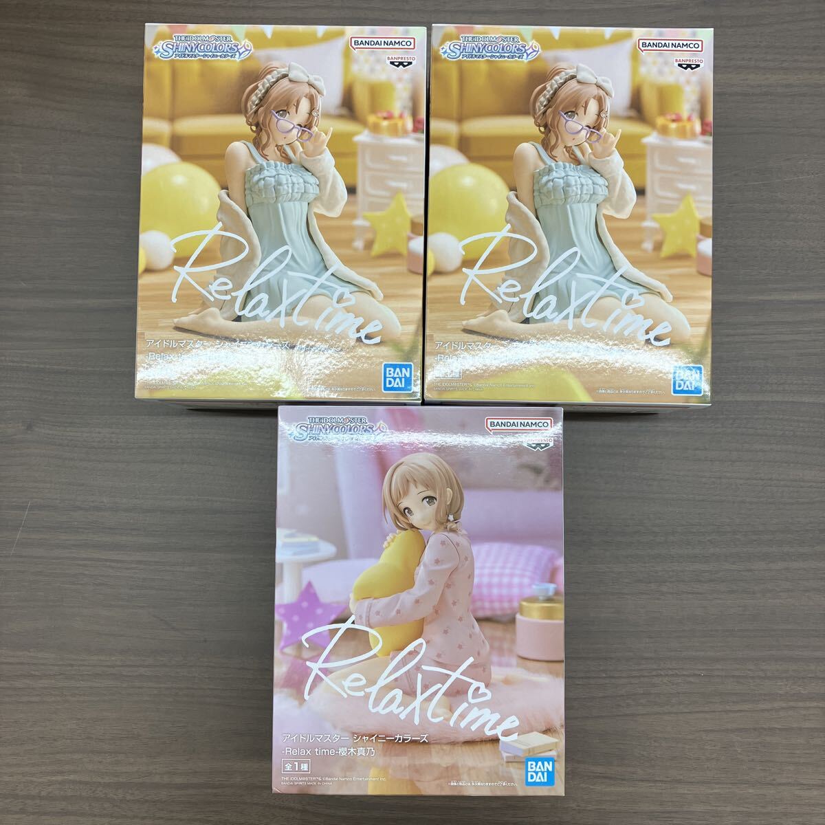 アイドルマスター シャイニーカラーズ Relax time フィギュア 櫻木真乃 市川雛菜 新品 未開封 659Uの1番目の画像