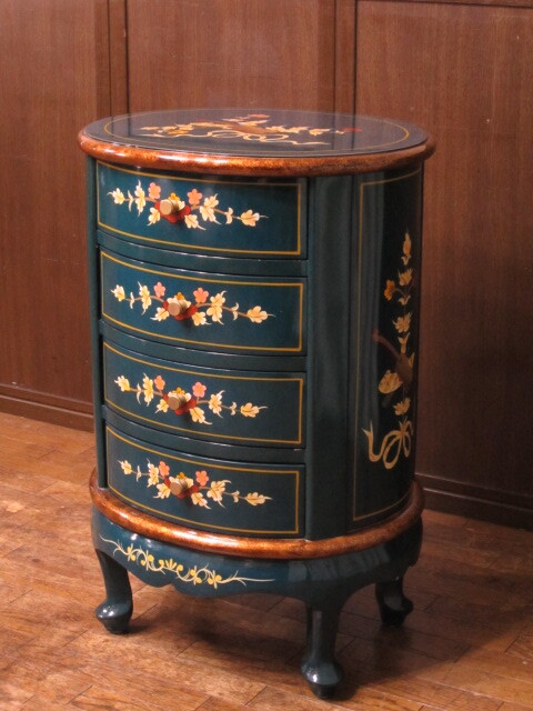 ☆三越家具 Brugge ブルージュ☆オーク材 猫脚 サイドチェスト 5段