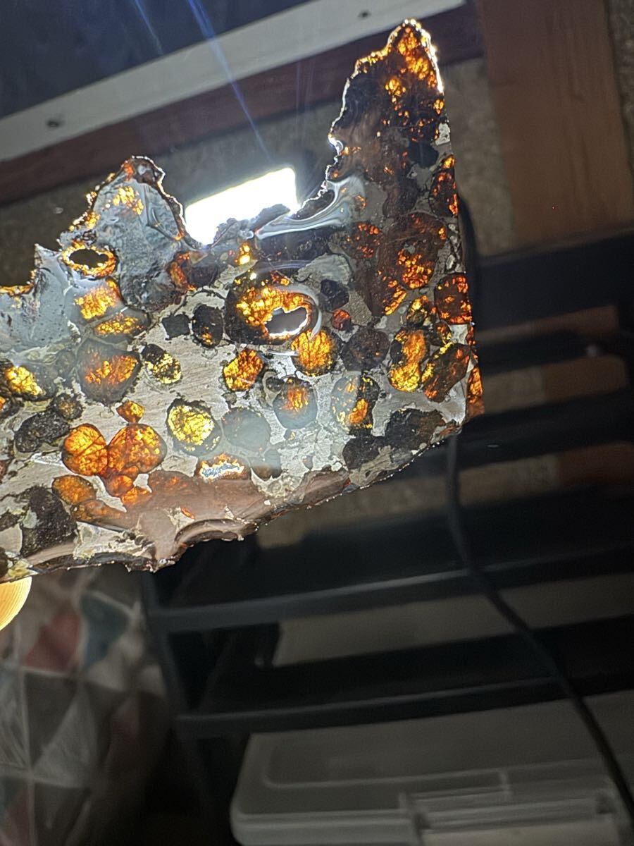 未使用】【一点物】ケニア産セリコ・パラサイト隕石 435g 黄金オリビン