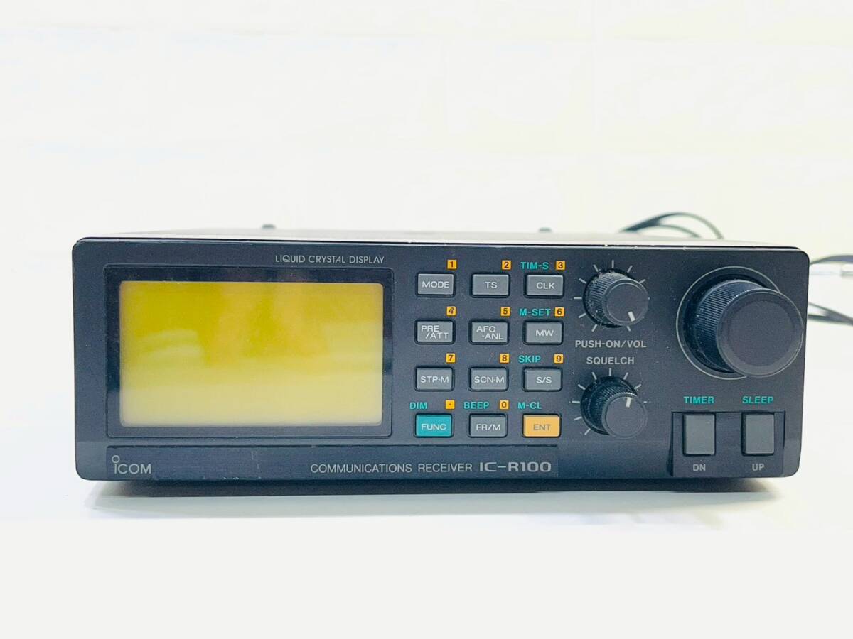 Icom R100 Backlight 【傷や汚れあり】90H★1円~ 通電確認OK!!! ICOM IC-R100 アイコム 超広帯受信機 広帯域レシーバー アマチュア無線 無線 ...