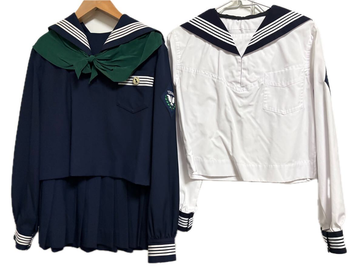 AK43□仙台 常盤木学園高等学校□紺 ネイビー コート Pコート AK43□仙台 常盤木学園高等学校□紺 ネイビー コート Pコート