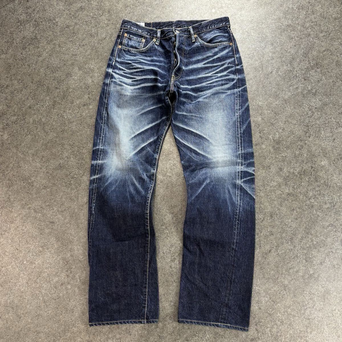 EIGHT-G エイトジー 702 濃紺 17oz 赤耳セルビッジ W38 中古HH236