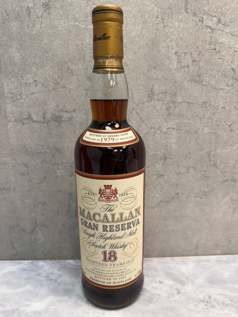 やや傷や汚れあり】♪【未開栓】マッカラン グランレゼルバ 18年 1979