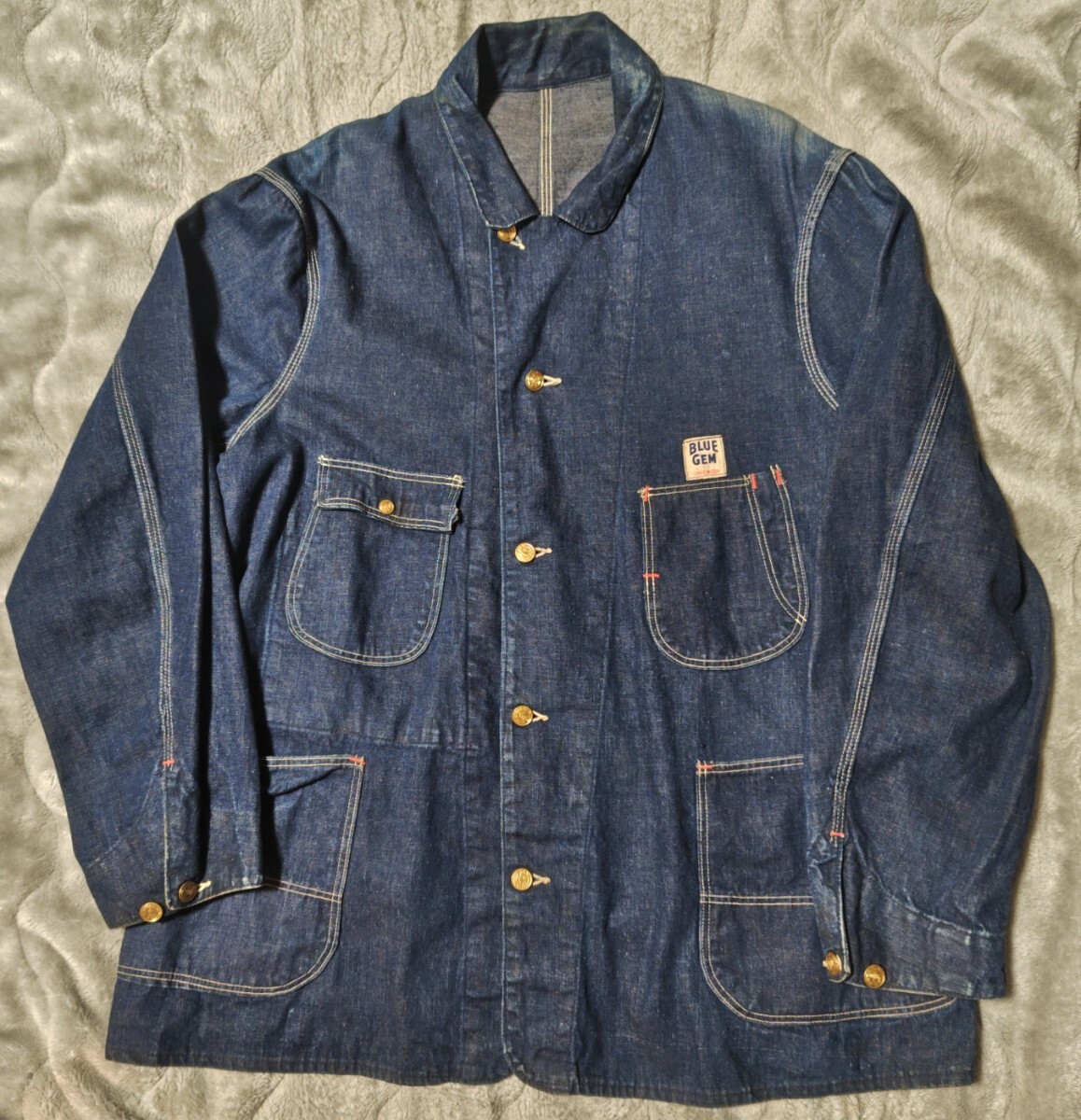60's 【CARHARTT/HEADLIGHT/FINCK】 カバーオール ビンテージ トリプル