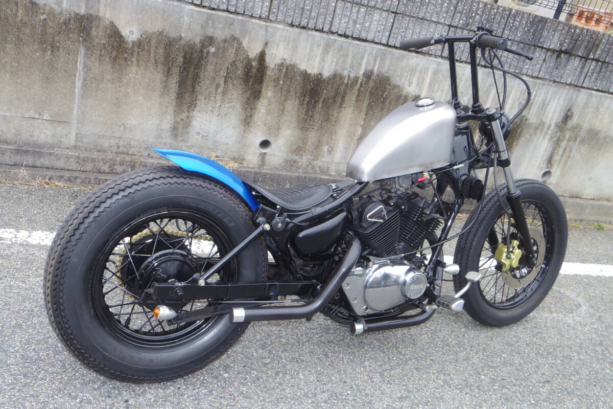 美品】スティード400・600用 ガレージT&F製 スポーツスタータンク FRP 