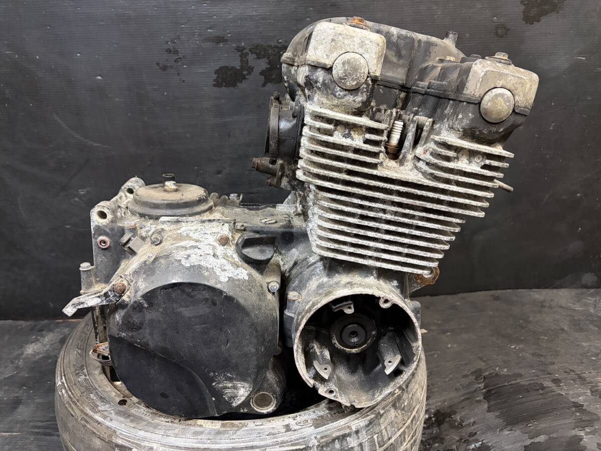 当時物 純正 GPZ400F エンジンASSY 0002 ゼファー400 GPZ550F Z400GP