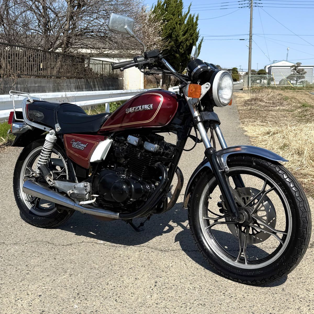 4190】スズキ.GSX250L純正書付フレーム【茨城発】GS25X/アメザリ,ザリ
