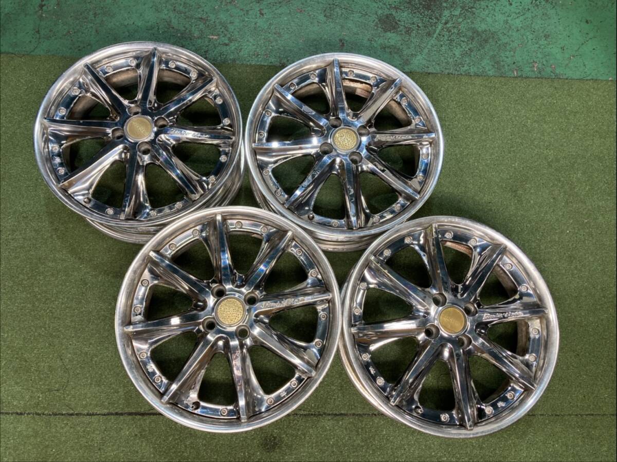 中古】クリムソン リミックスリネア LL-02 16インチ 5.5J+45 4H100 軽