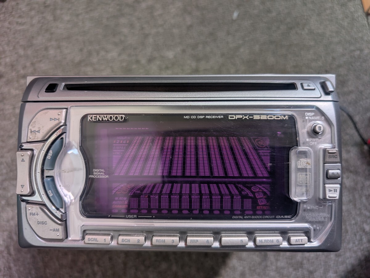 新品】KENWOOD DPX-8100MJi 3連奏MD・CDデッキ DSP／グライコ 新品の 