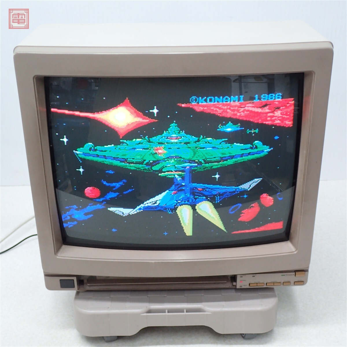 昭和レトロ 赤いブラウン管テレビ 15型 C-15B3 アナログTV （^00TJ25E