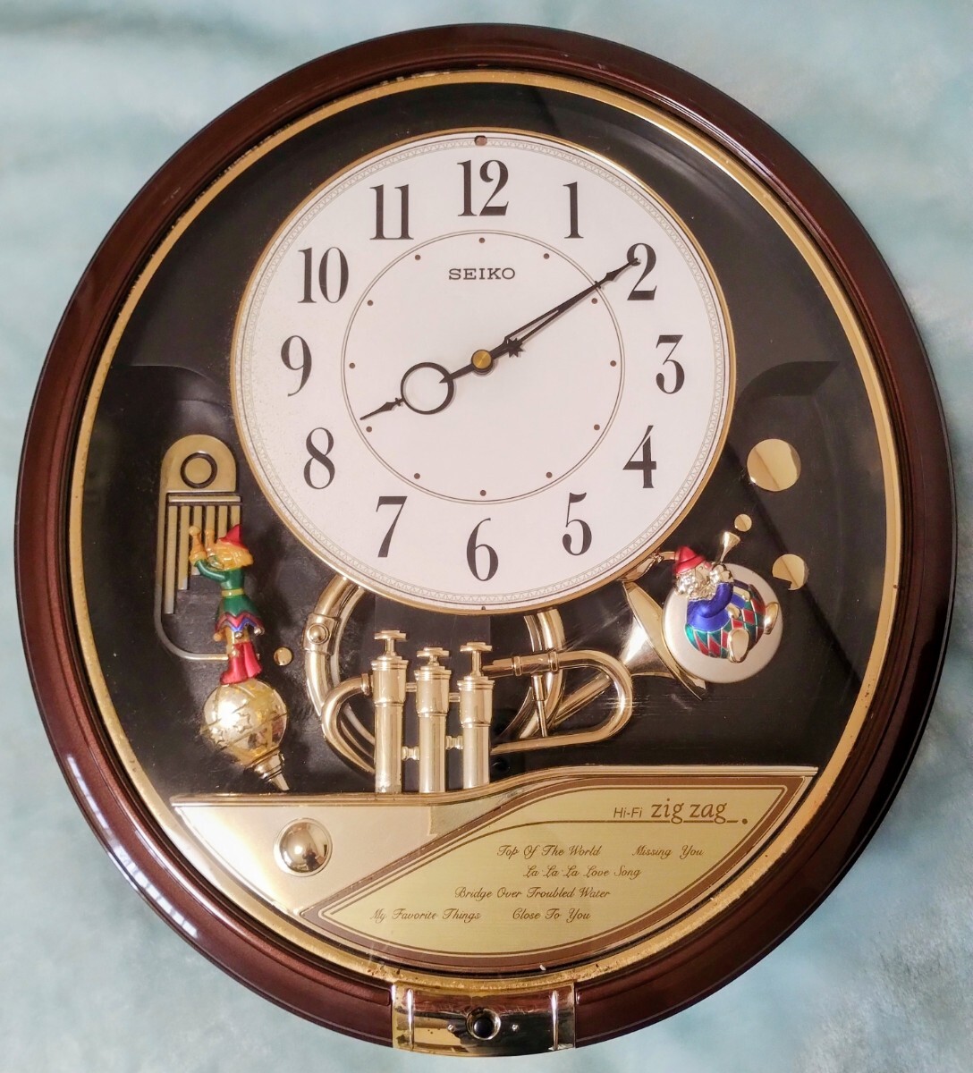 SEIKO セイコー からくり時計 AM509S zig zag ジグザグ メロディ 6曲