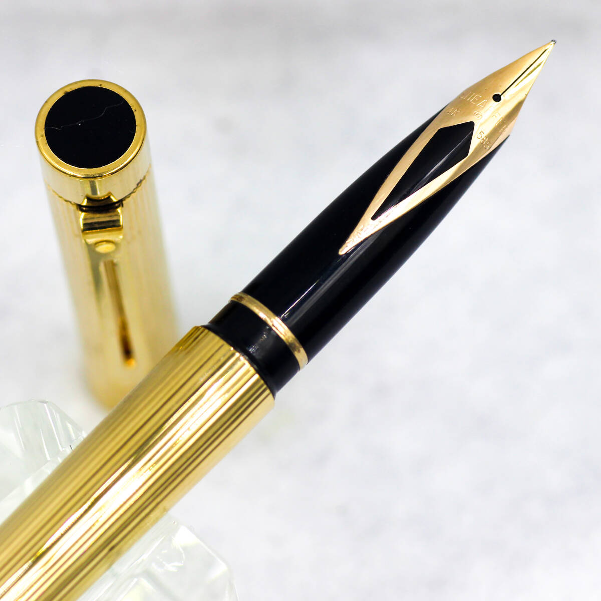 文房具・事務用品 SHEAFFER タルガ1007 万年筆 ゴールド 2本セット 14K