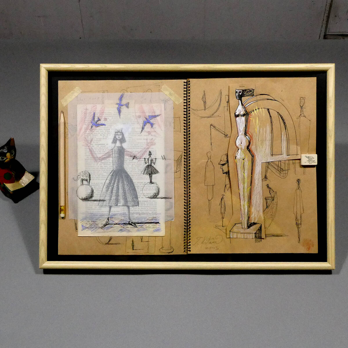 Is』（アイズ） 桂正和先生 直筆サイン 直筆画 葦月伊織 肉筆画 額付き