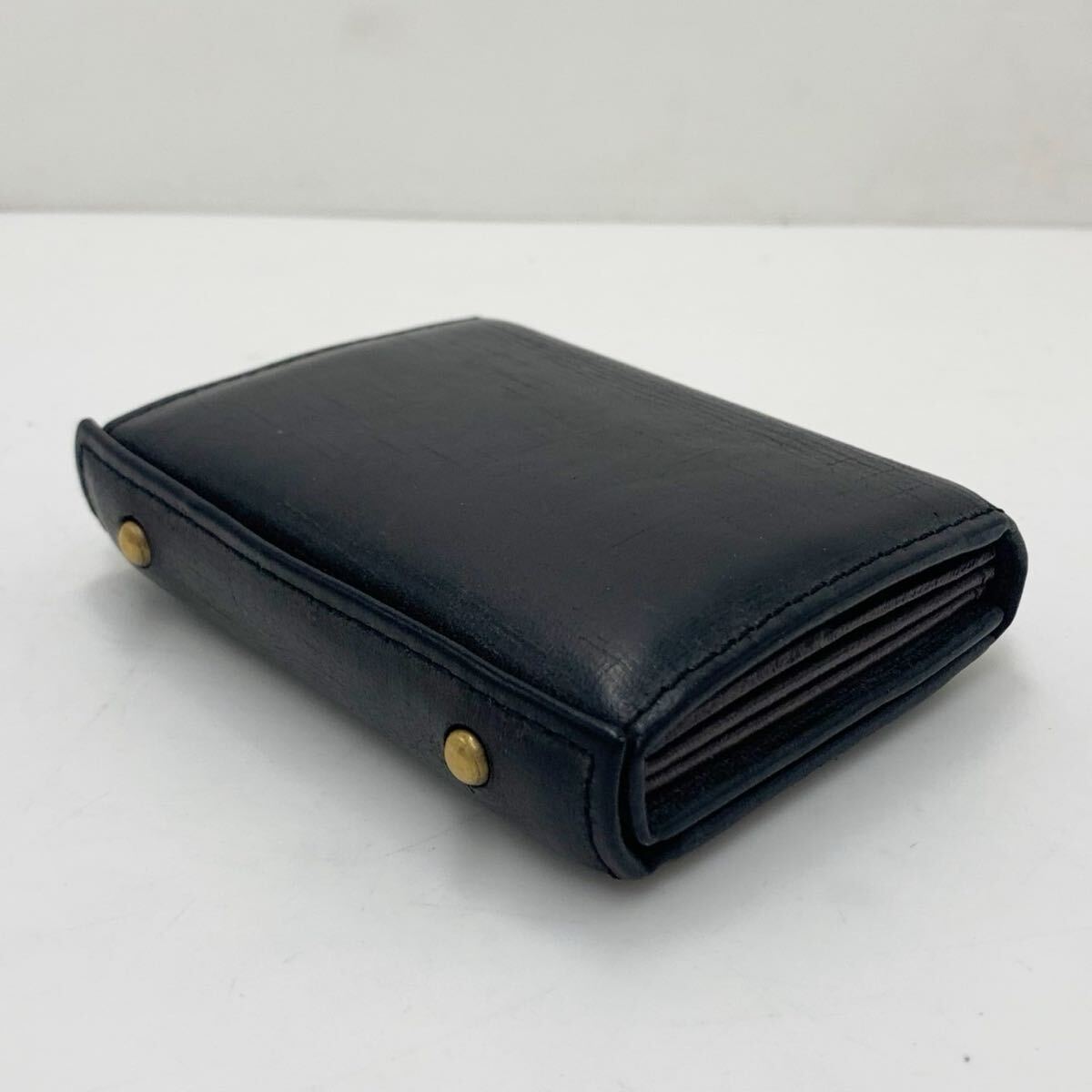 未使用 m+ エムピウ 三つ折り財布 レザー ミニ財布 クロムエクセル