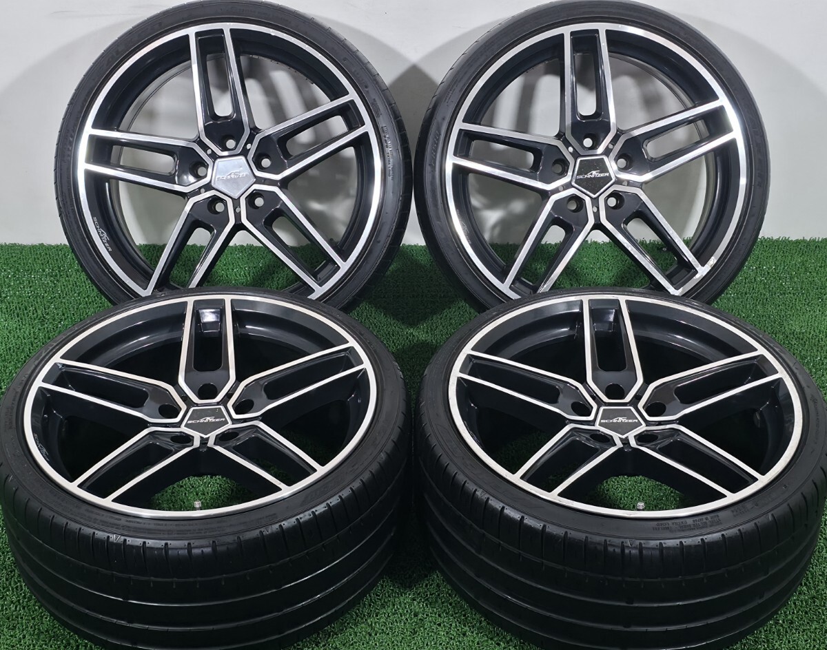 売切り！】ブラックホイール 19インチ 8.5J+35 / 9.5J+40 5穴120 輸入
