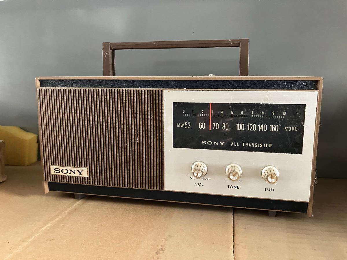 中古】日本初のトランジスターラジオ SONY ソニー TR55☆レトロ