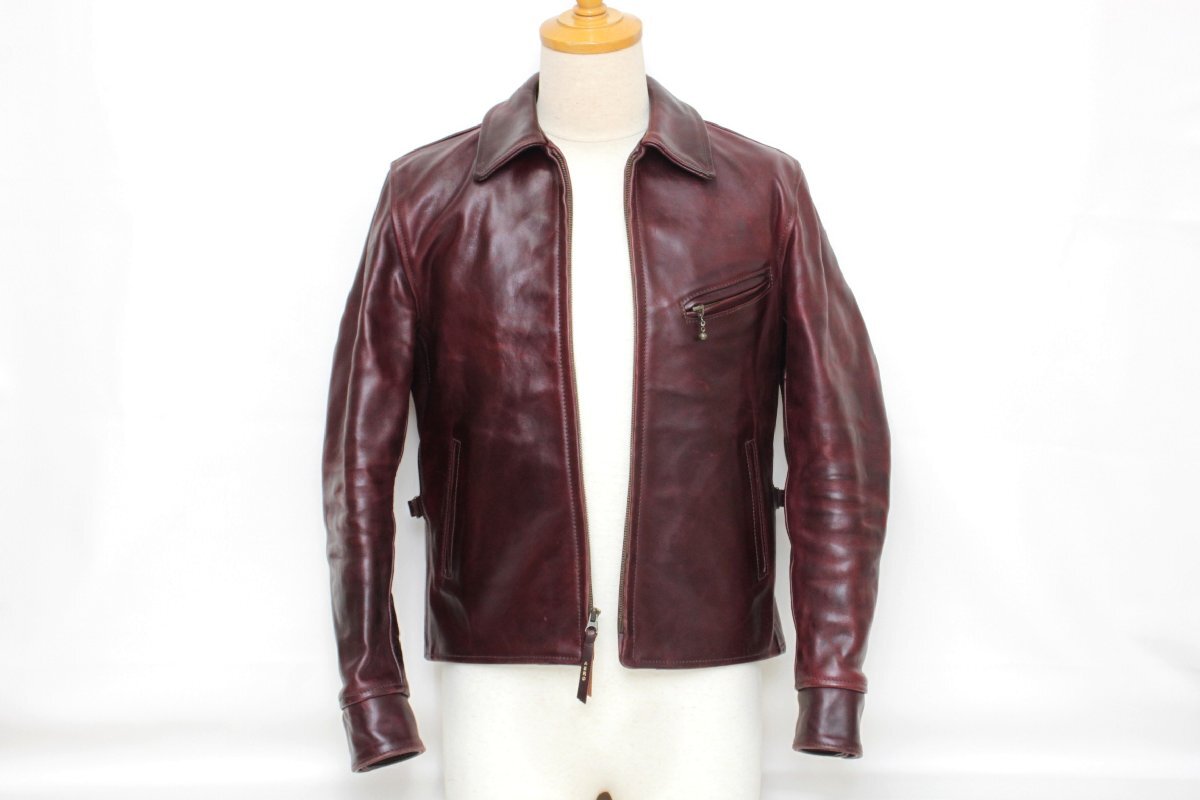 AERO LEATHER エアロレザー サイズ 38 送料無料 馬革 おまけ付き