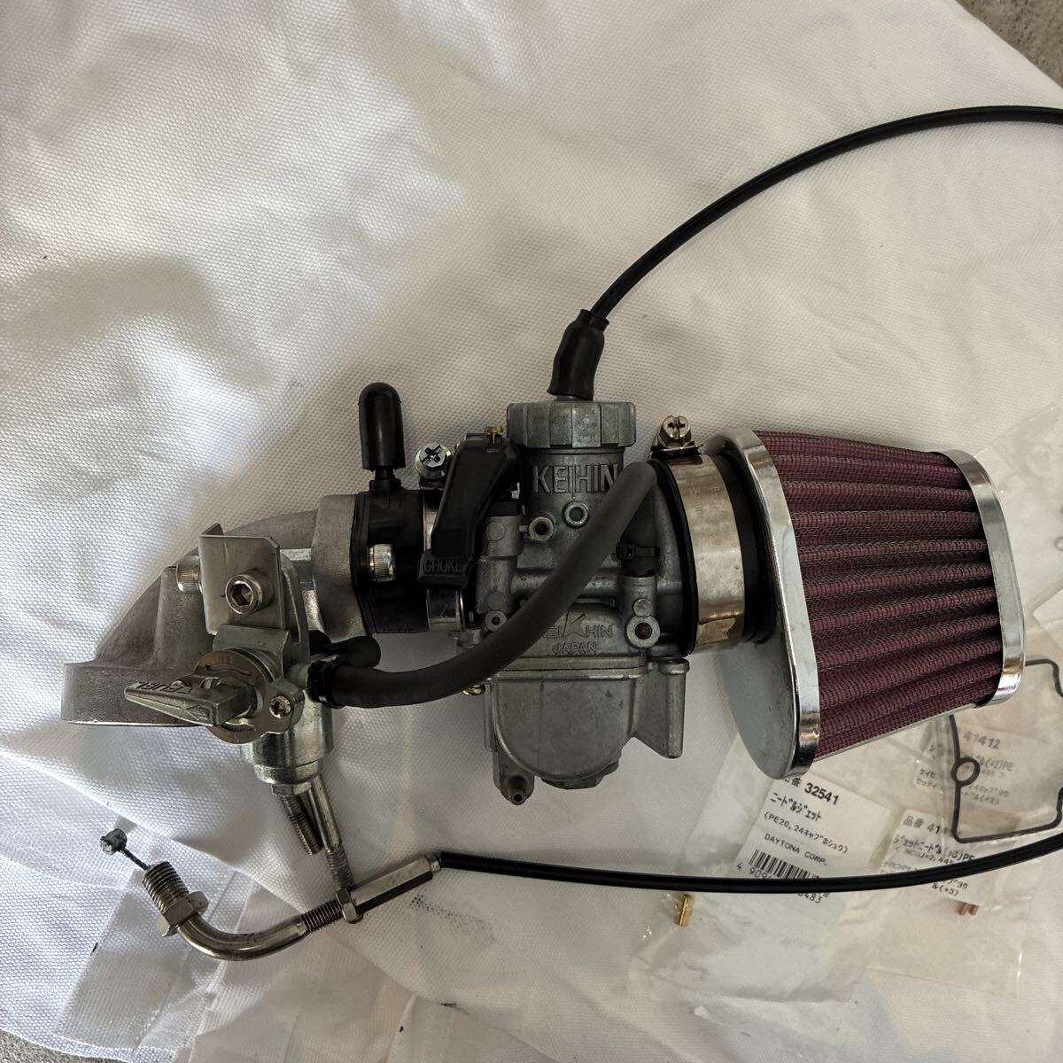 KEIHIN製のPE24 キャブレター JAPANの刻印あります！ SPECIAL PARTS 