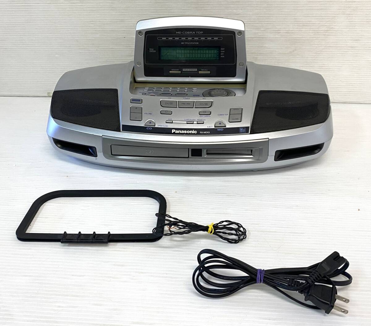 Panasonic パナソニック パーソナルMDシステム RX-MDX5 ブルー CD MD