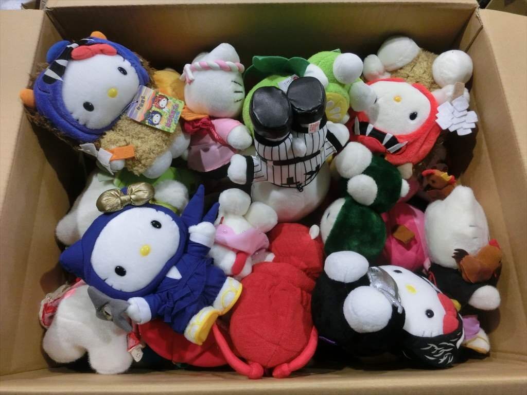 T【D0-50】【160サイズ】1円～/未検品/ハローキティ ご当地キティちゃん ぬいぐるみ まとめてセット/Sanrio サンリオの1番目の画像
