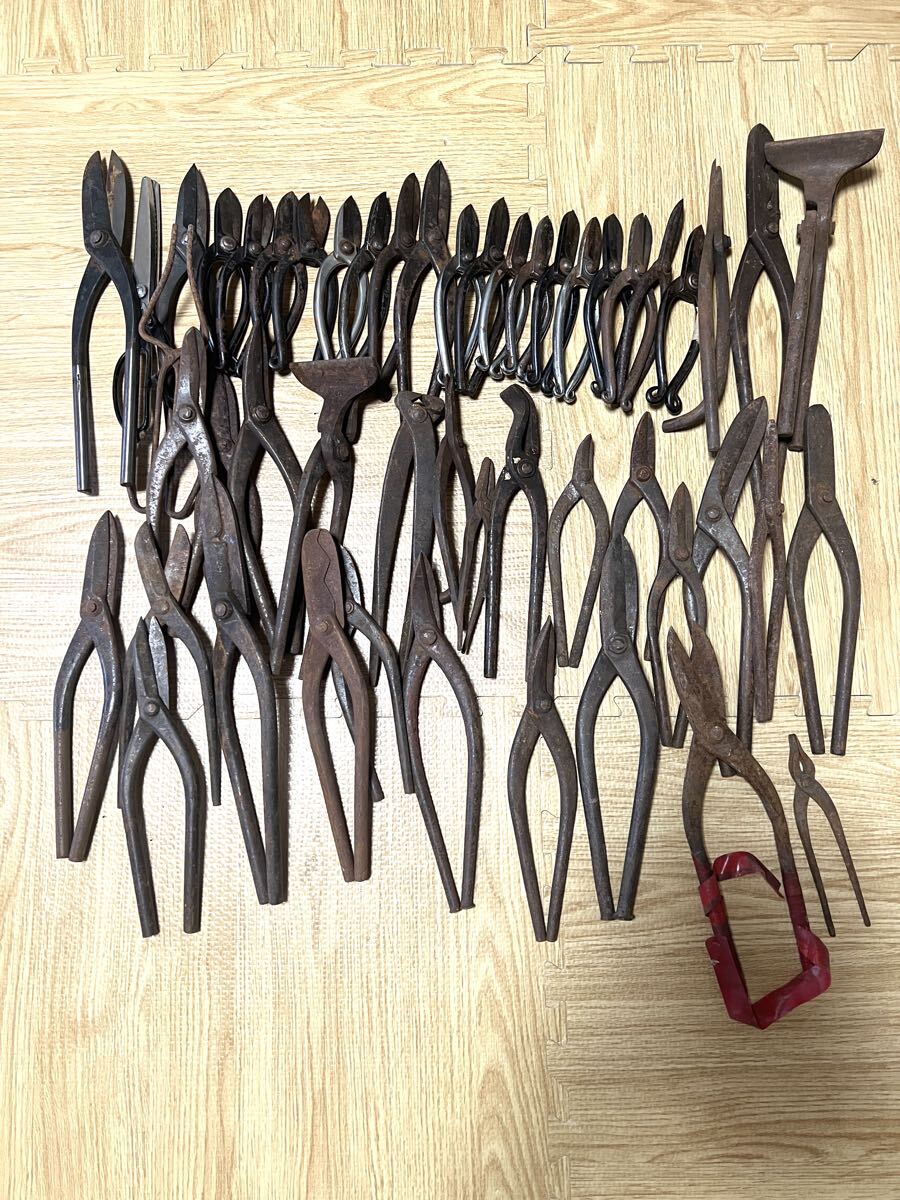 送料無料】刈込鋏 佐助 泉州堺清水住 銘あり 超希少 / 手打 骨董品