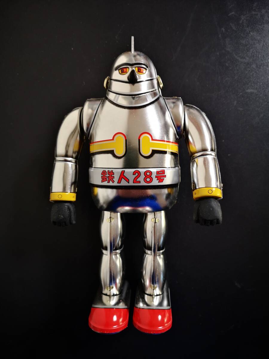 ☆ 当時物 ポピー 歩く マッハバロン ロボット ゼンマイ ブリキ 日本製