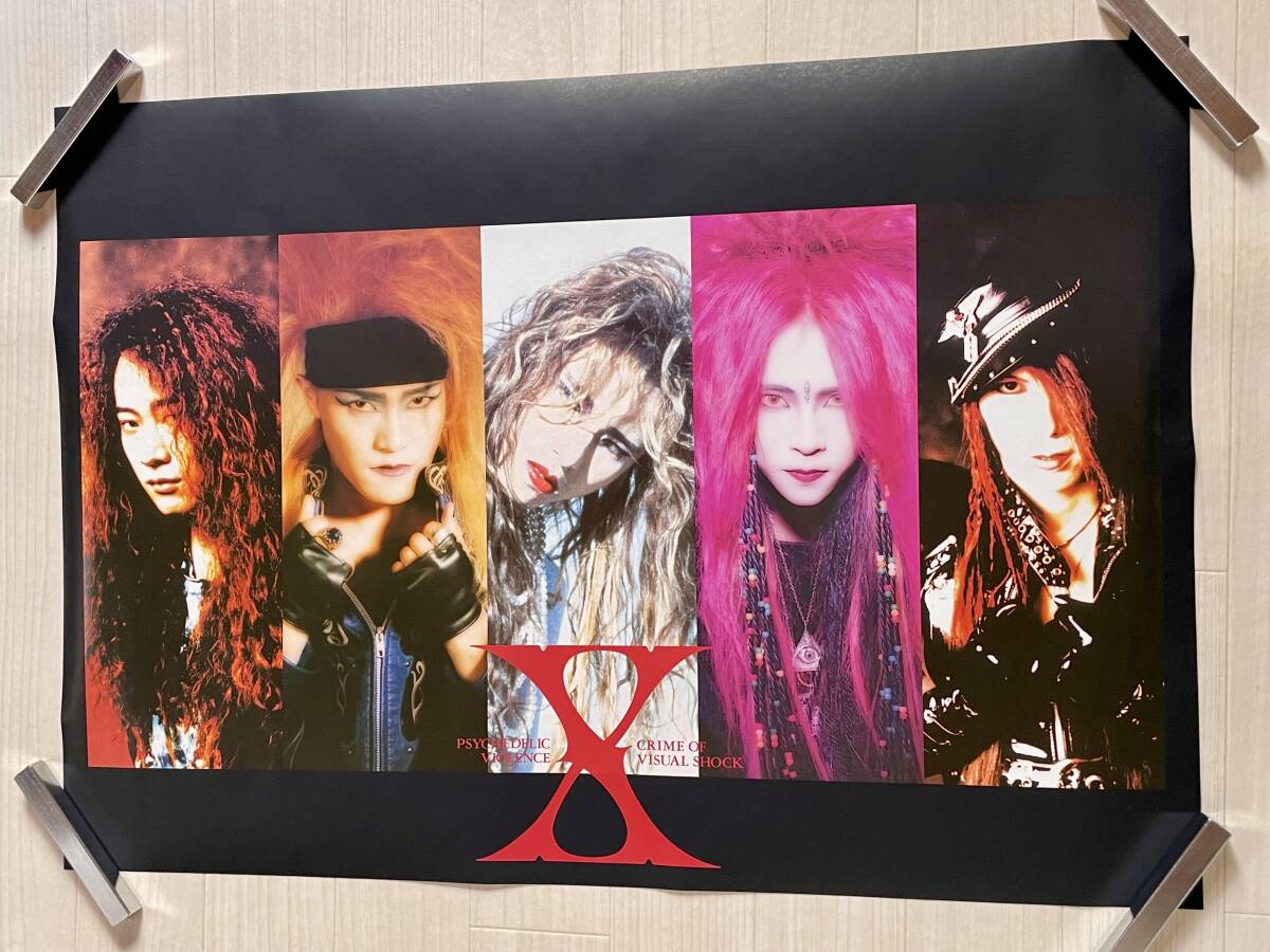 コレクション品(現状品)】【1】希少 ポスター X 時代 (X JAPAN) Toshi