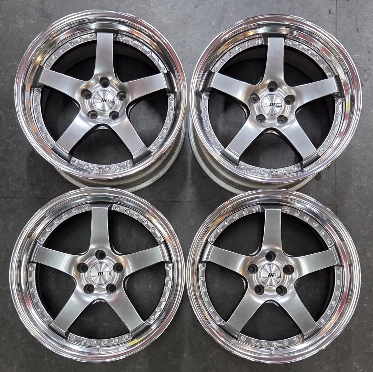 1円売り切り SSR プロフェッサー MS1 PCD114.3 9.5J+30 9.5J+18 20