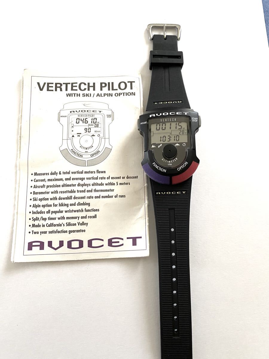 中古】100円スタート!希少!中古品【AVOCET】VERTECHデジタル腕時計