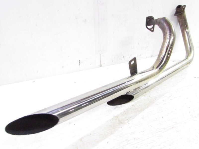 中古】ビラーゴ250 3DM 大人気!! 社外製 二本出し スラッシュカット