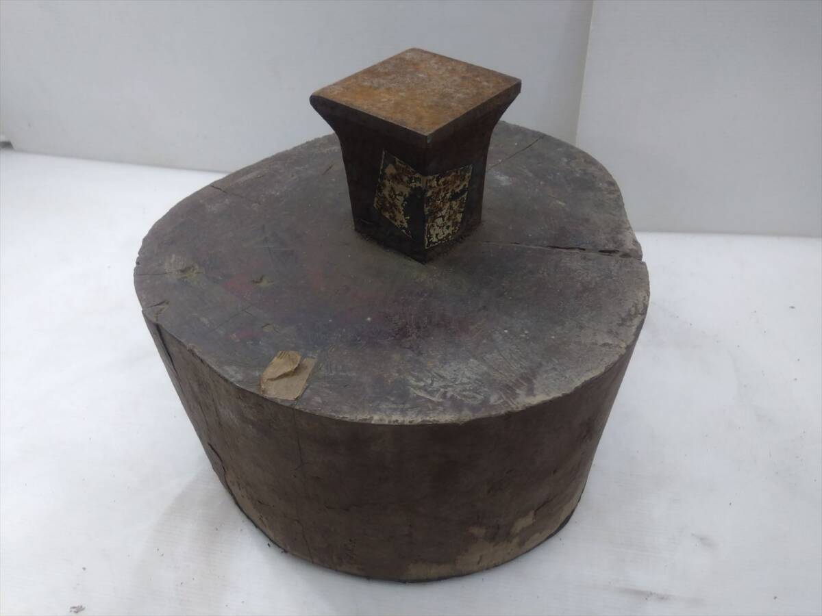 中古】◇鉄の塊 50kg以上 作業台 金床 鉄製 古道具 アンビルの落札