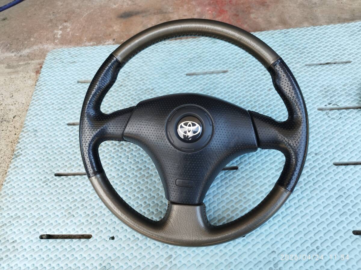ロードスター 純正 NARDI ナルディ ステアリング ウッド＆レザー 37Φ 