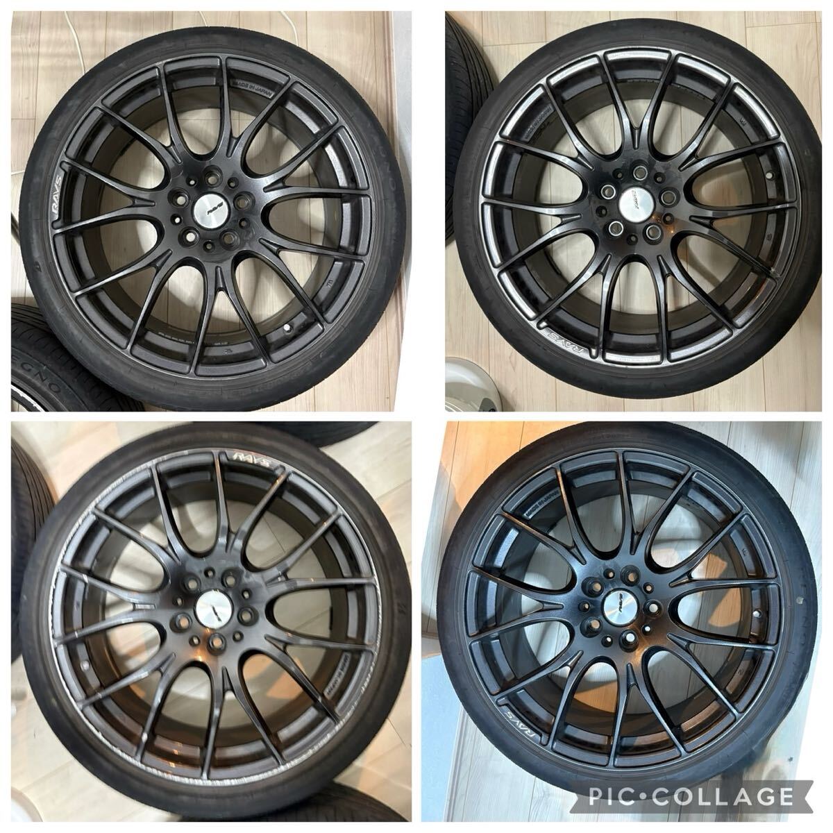 RAYS HOMURA 2x7 19インチ 5穴 PCD112 225/35R19 タイヤホイールセット