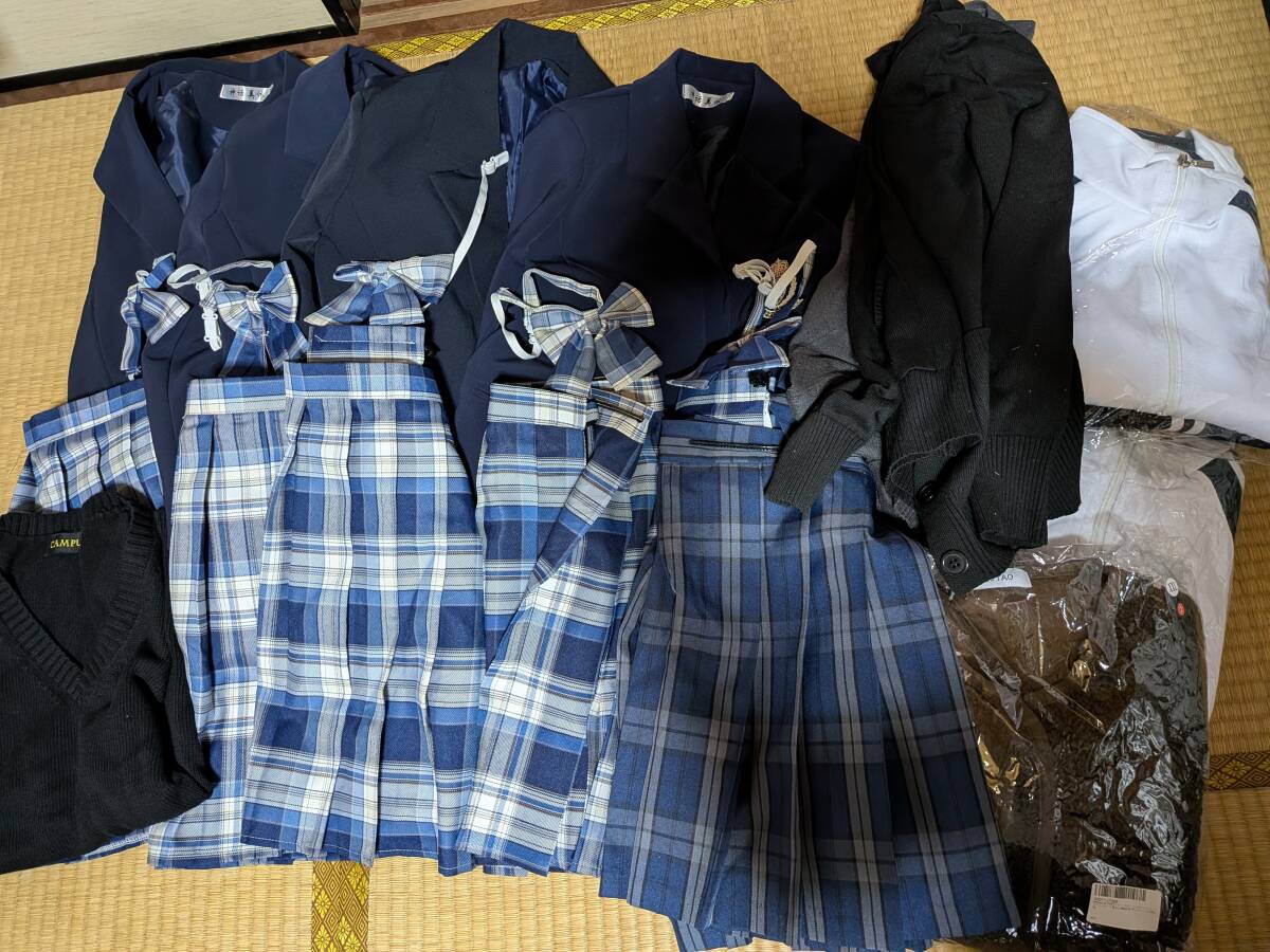 中古】鎌ヶ谷西高校 制服 鎌西 セーラー セット 中古 ジャージ女子高生