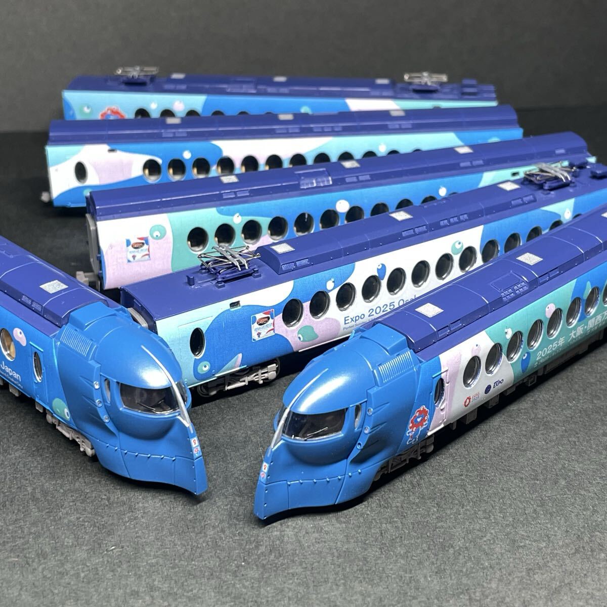 新品】【HOゲージ】熊本電鉄01形くまモンラッピング電車 2両セット 3号