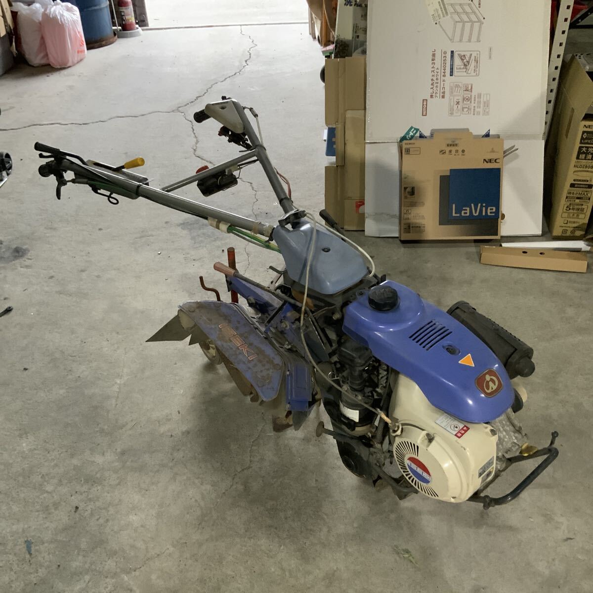 美品 イセキ フロント耕運機 パンジー F21 管理機 耕うん機 小型