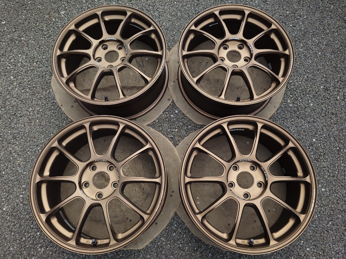 新品】【新品】18インチ 9.5J+24 114.3 5穴 ☆ 6本スポーク ☆ブロンズ 