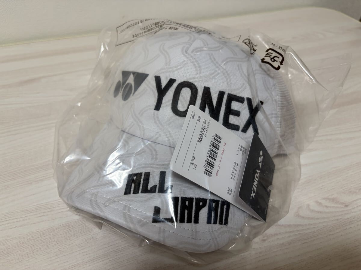 新品】ヨネックス 限定 2018 ALLJAPAN キャップ 白 金 帽子 オール
