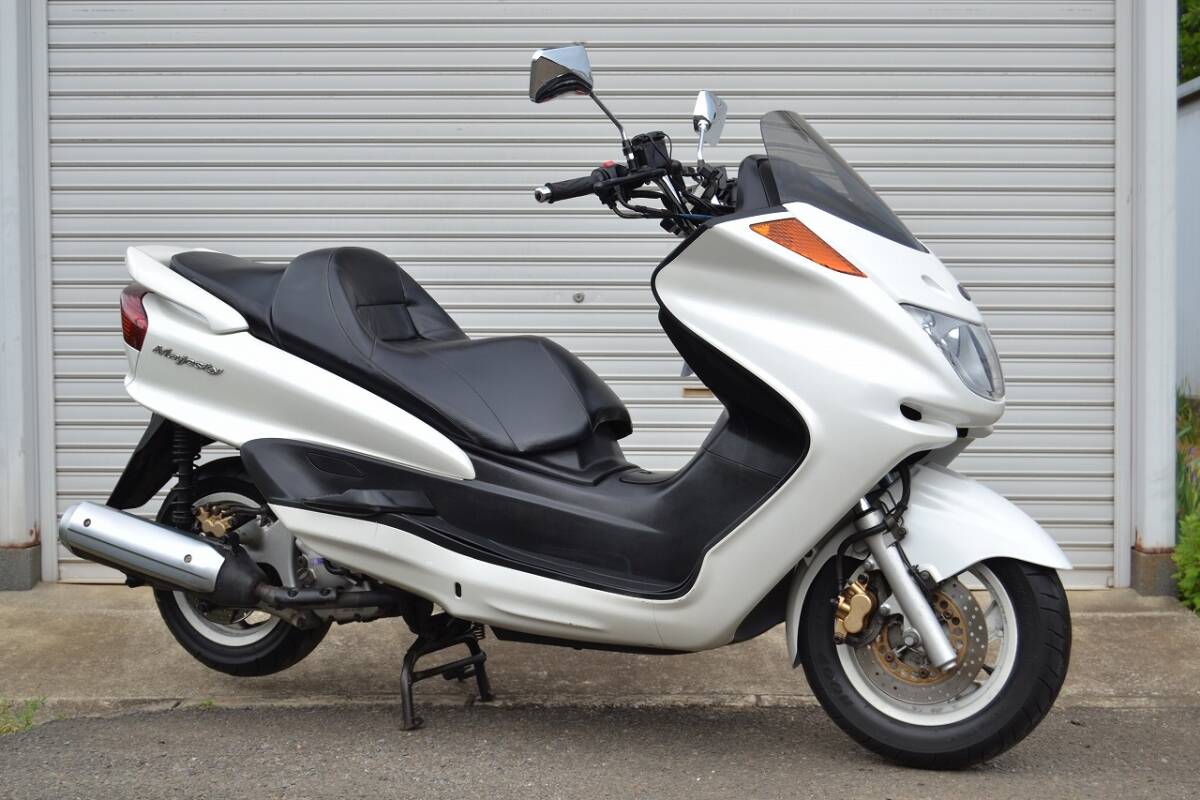 【商談成立しました】マジェスティ　SG03J 書付、実働 マジェスティ250-2 SG03J 黄色 バーH 実働/書付！ ☆売切り!の落札