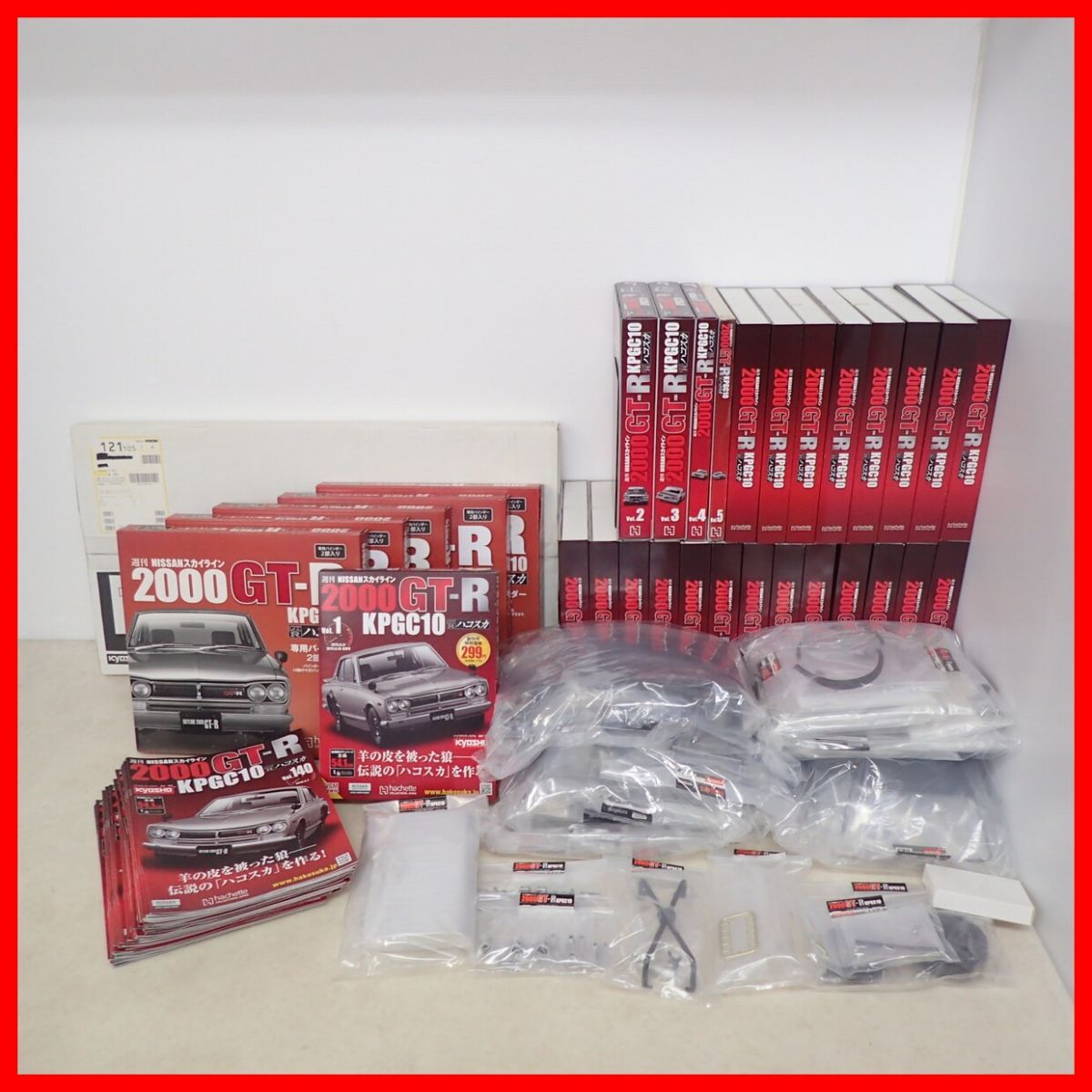 1/8スケール アシェット ハコスカ GT-R 組み立て完成品専用陳列ケース
