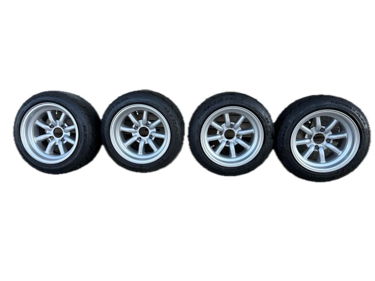 中古】ワタナベ F8F 14インチ 6J +40 4H-100 watanabe ホイール エイト