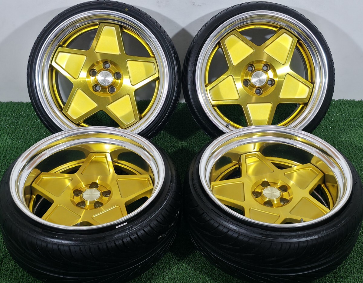 中古】work seeker nx 18インチ 10.5j通し +10 -20 5h114.3 深リム