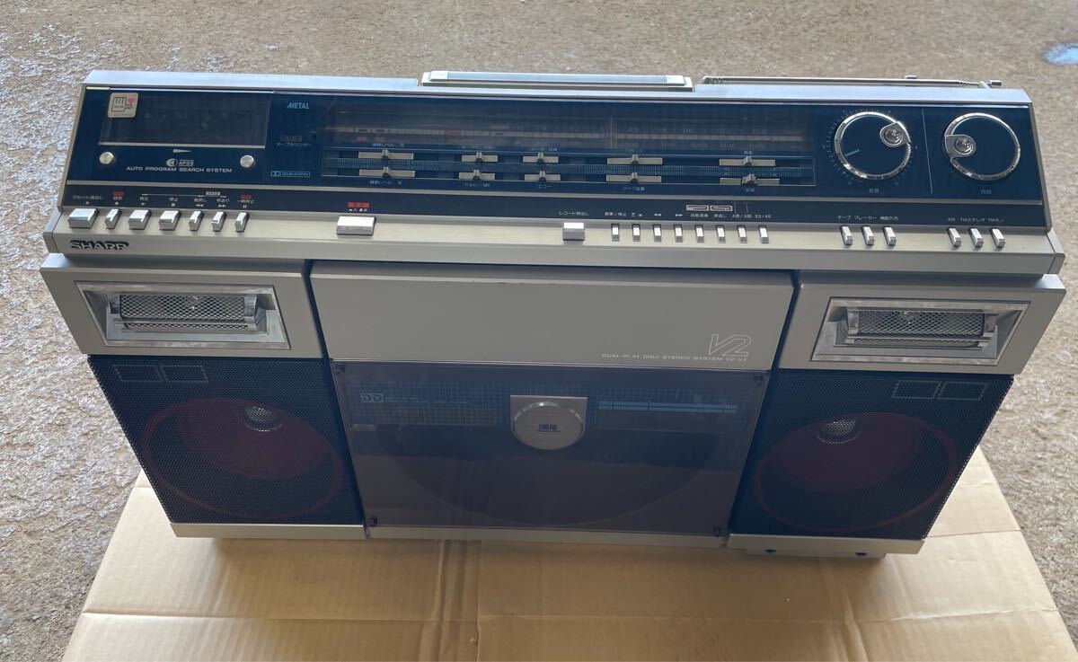 中古】SHARP 両面再生可能レコードプレイヤー RP-V4 動作品 縦型 珍品