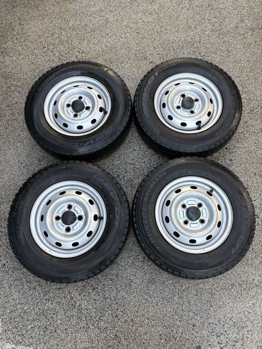 ダイハツ純正 スチールホイール 12インチ 4本(中古品) と、センター