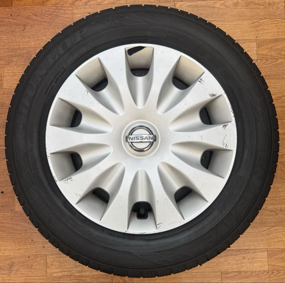 中古】【美品】日産純正/ティーダ(C11)/アルミホイール&タイヤ/4本