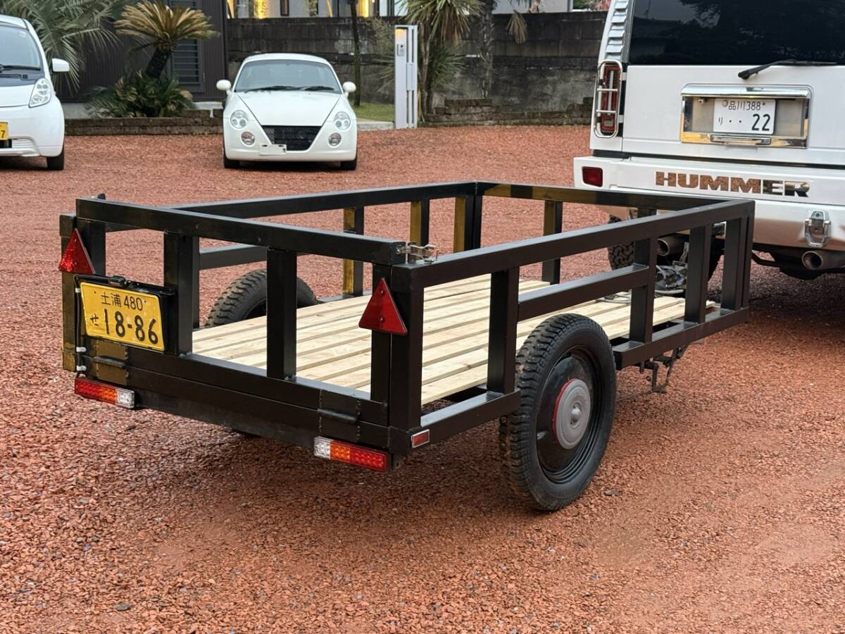 軽トラでも牽引可 バイク積載 に最適化しました。 軽トレーラー 車検3 