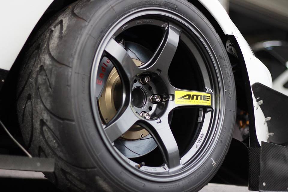 トレーサー 共豊 AME 15インチ 7J +45 PCD100 4H 軽量 レイズ エンケイ