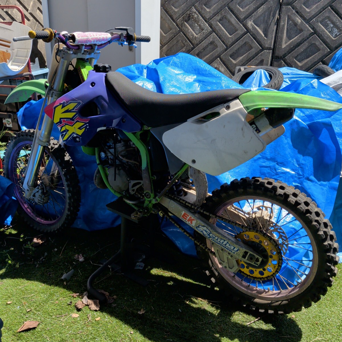 傷や汚れあり】KAWASAKI KDX220SR DX250B 2stオフロード ）検索 KDX125 