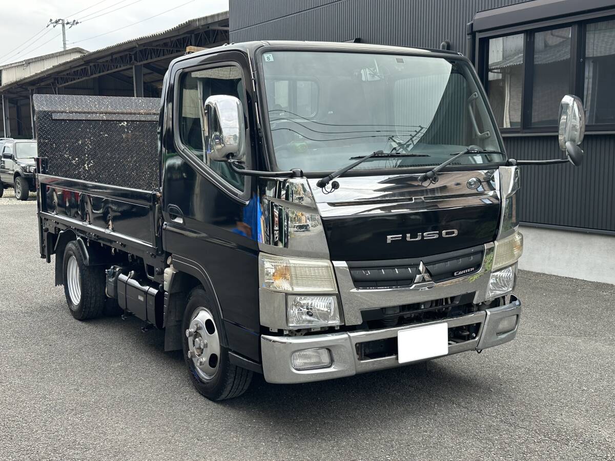 動画有！売り切り！H23年 三菱 キャンター 平ボディ 積載4t 垂直パワー