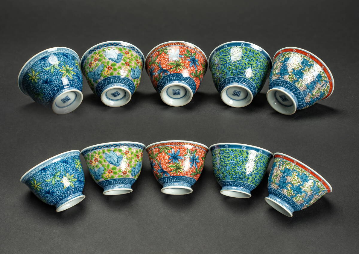 美術品】∇花∇細密画の匠「葉山有樹」作 金彩美瑠菊花文香炉 共箱付の